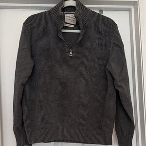 Weatherproof Men's Charcoal Zip-Up Sweater